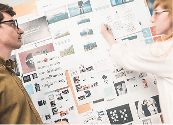 Person working on laptop